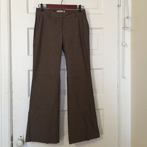 Final Price- LOFT Dress Pants - Brown w/ stripes