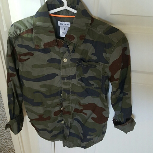 Carter's Army Long Sleeve Dress Shirt