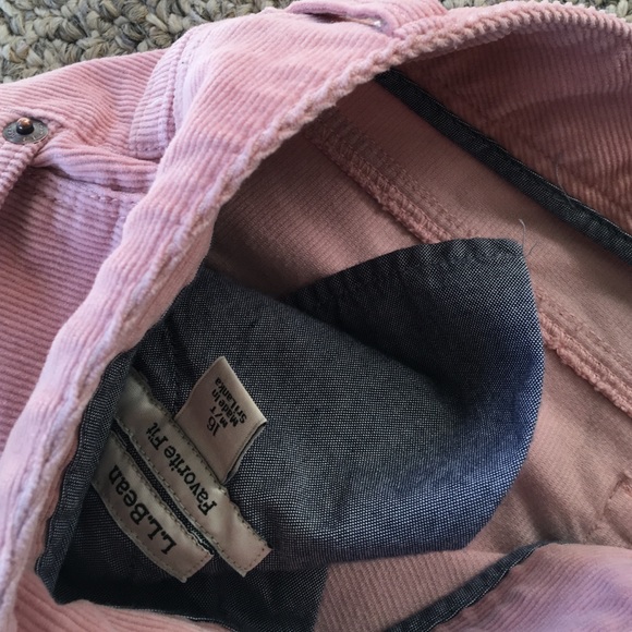 Pink LL Bean Casco Corduroy Straight Leg pants - Picture 2 of 4