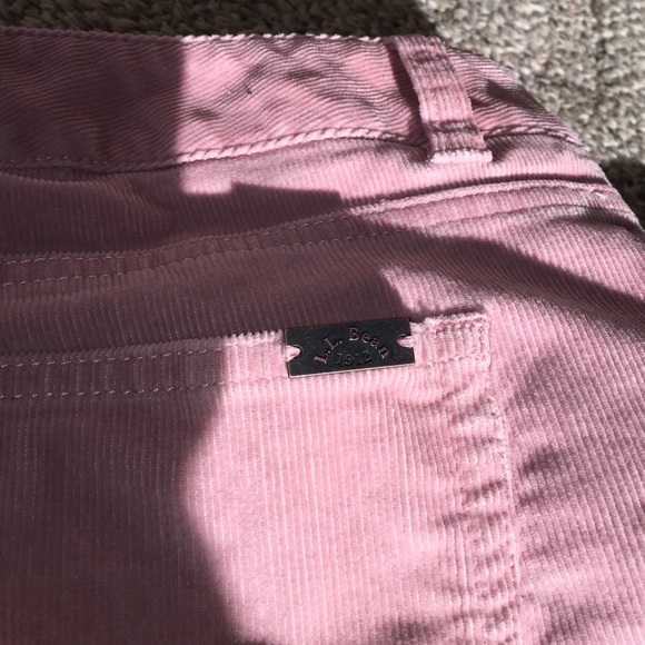 Pink LL Bean Casco Corduroy Straight Leg pants - Picture 4 of 4