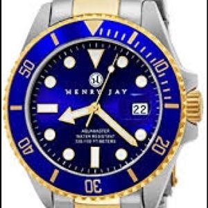 Henry Jay 23k gold plated watch