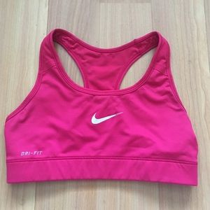PINK DRI-FIT NIKE SPORTS BRA