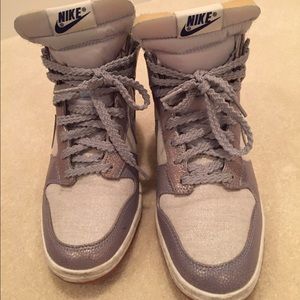 Nike women's Dunk Sky High Wedge Sneaker