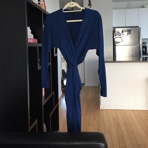 BCBG Blue Wrap Dress