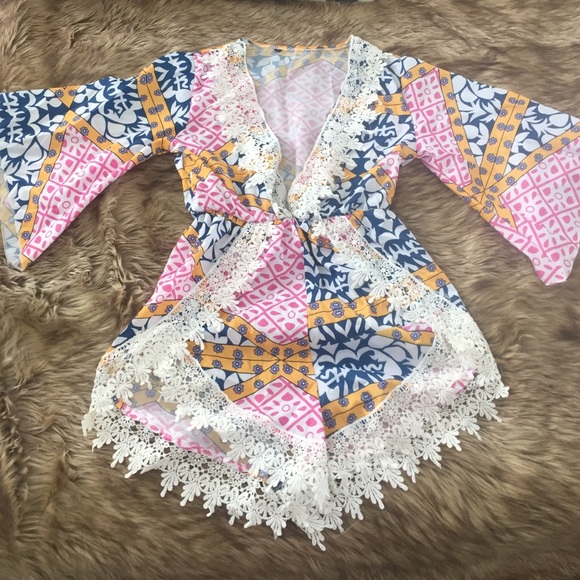 Cute colorful short romper