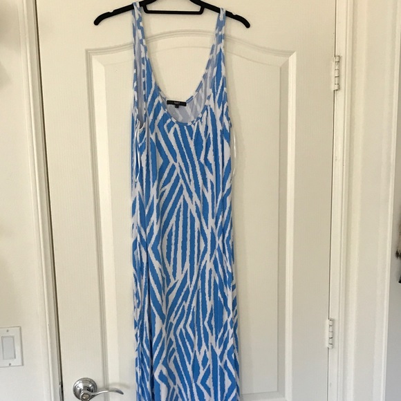 Tart Blue and White Maxi Dress - Large