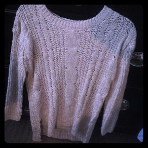 Cable knit sweater