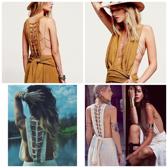 JEN'S PIRATE BOOTY FREE PEOPLE JADE TRAILING DRESS - Picture 2 of 4