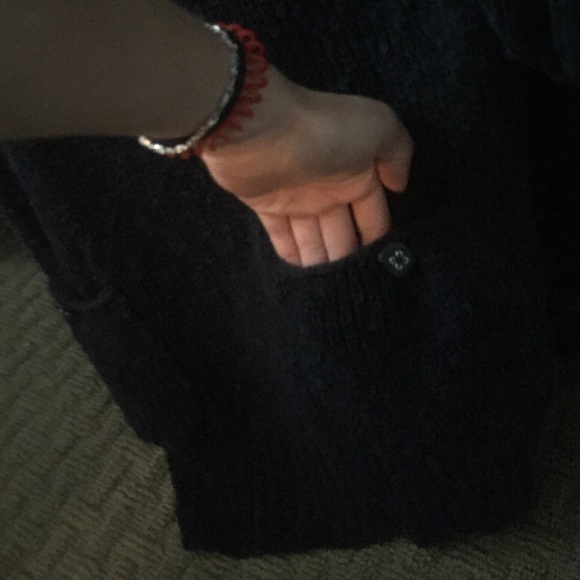 Navy blue sweater dress - Picture 2 of 3