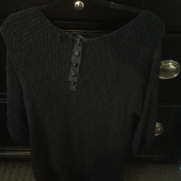 Navy blue sweater dress - Picture 3 of 3