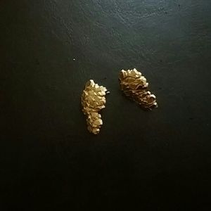 10K Gold Nugget Earrings