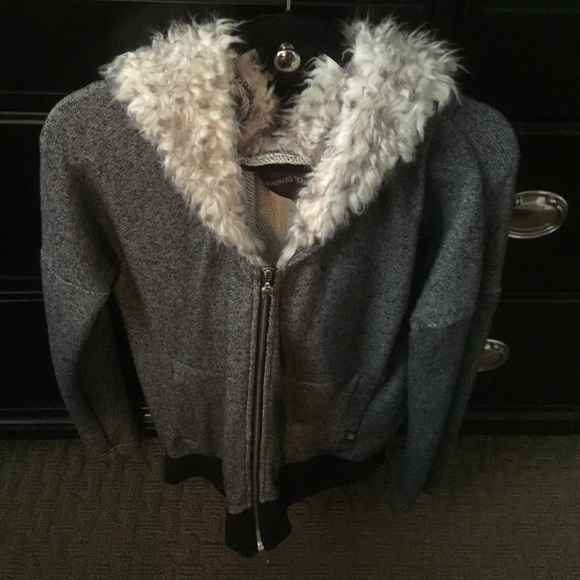 Victoria's Secret fur hooded jacket - Picture 2 of 3