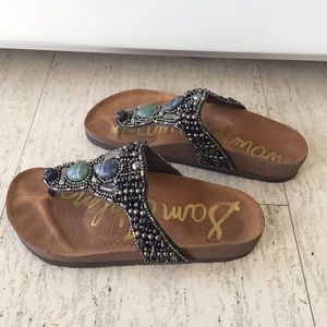 Women's Sam Edelman bejeweled sandals size 7.5