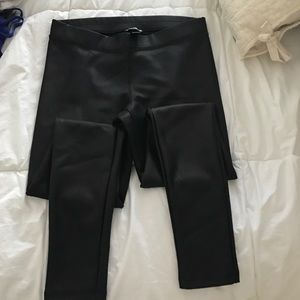 Express faux leather legging