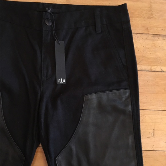 Tibi leather jeans 27