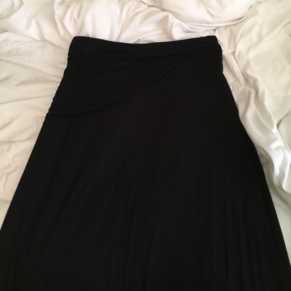 Black maxi skirt