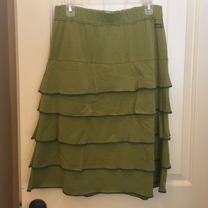 Matilda Jane Tiered Ruffled Skirt Sz M