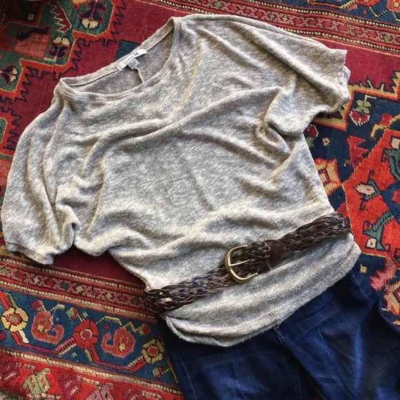 Cute brown woven top