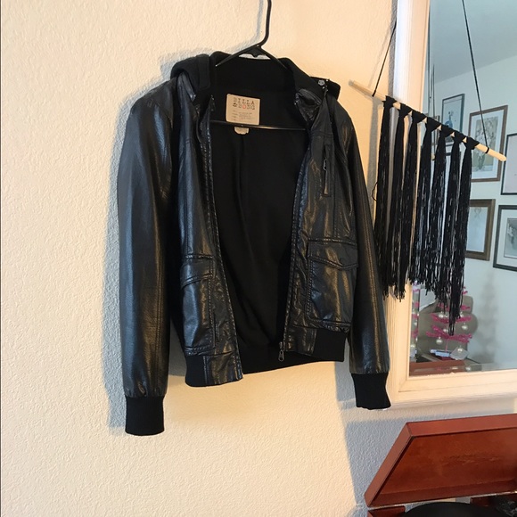 BILLA BONG black leather jacket
