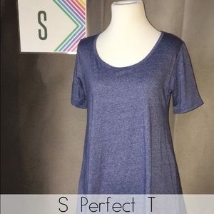 Washed once LuLaRoe Perfect T size S royal blue
