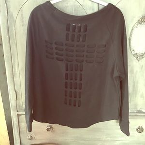 Detailed back cut out sweater