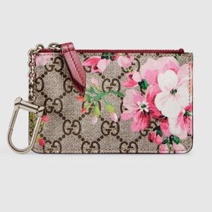 gucci blooms key pouch