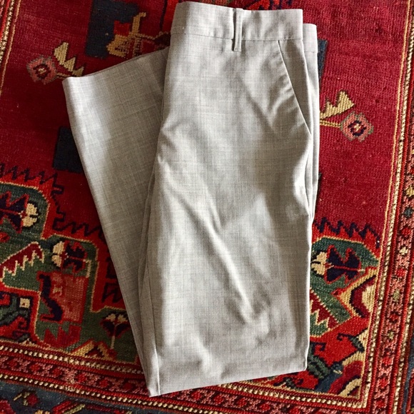 Grey Gap True Straight Pants