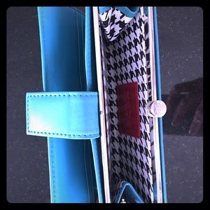 Blue Hobo leather wallet