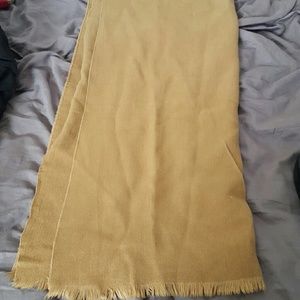 Wool Tan blanket scarf