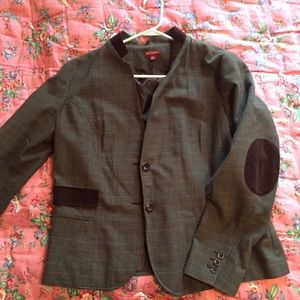 Merona Green Plaid Blazer