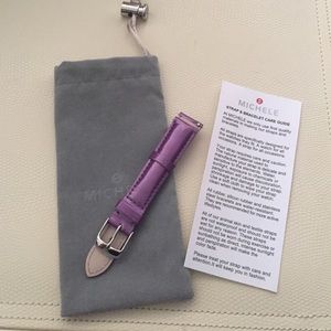 Brand New Purple Patent Michele Watch Band