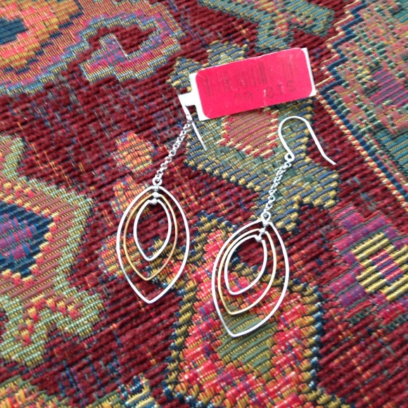 Silver and gold earrings