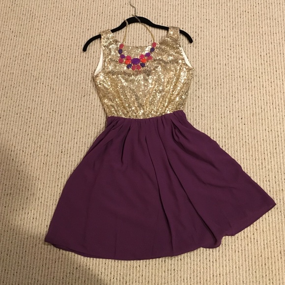 Sequined dress and Necklace set!