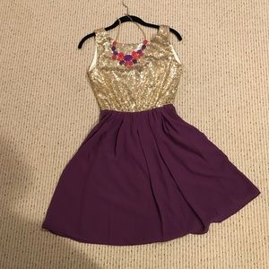 Sequined dress and Necklace set!