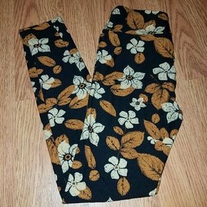 LuLaRoe OS Floral Leggings