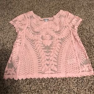 Lace crop see through ADORABLE