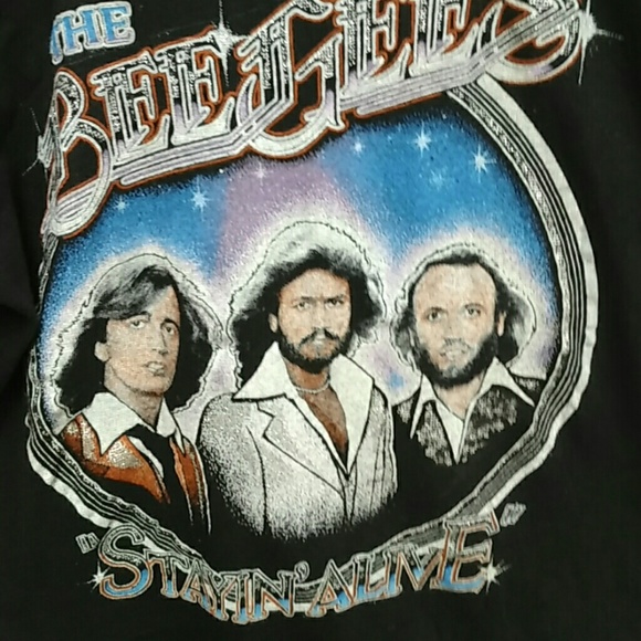 SOLD $$Beegees RARE 1979 Stayin Alive concert  Tee - Picture 2 of 4