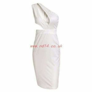 One shoulder cut out dress