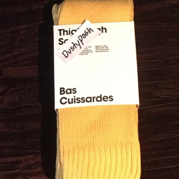 American Apparel Thigh High Socks Over The Knee Long Boot Authentic Black White - Picture 7 of 9