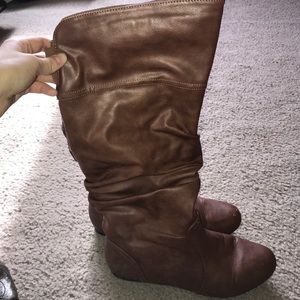 Brown Slouchy Boots