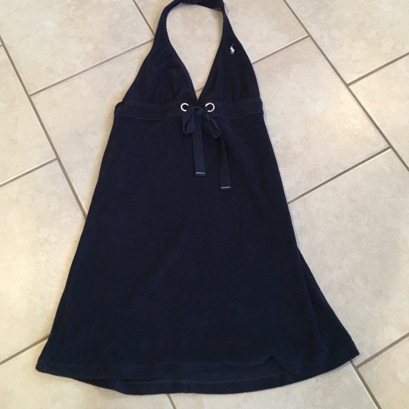 Blue Terry Cloth Coverup