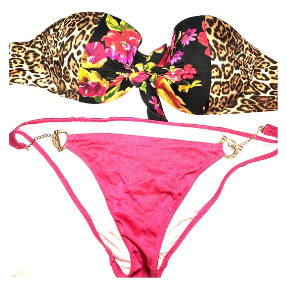 Victoria's Secret strapless swim top and bottoms