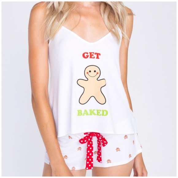 Wildfox "Get Baked" CHRISTMAS Holiday Sleep Set