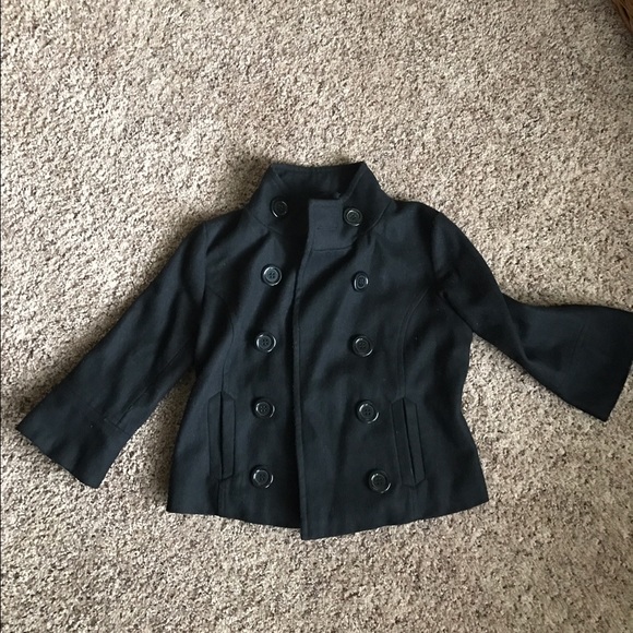 3/4 sleeve double breasted jacket