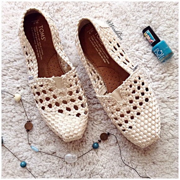 Toms Ivory Classic Slip On Shoes