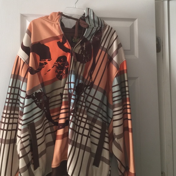 Men's zip front hoodie jacket