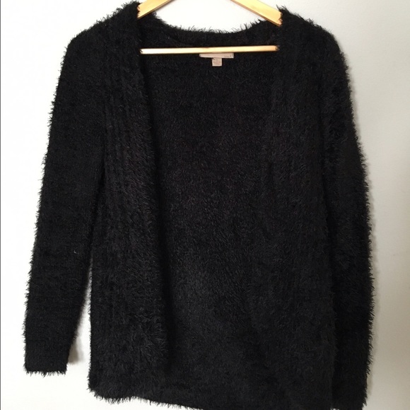 Small One A fuzzy cardigan