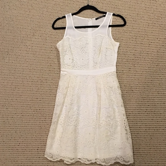 White flower lace dress perfect for Bridal Shower