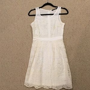 White flower lace dress perfect for Bridal Shower