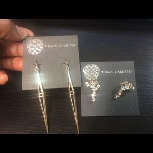 (LOT) Vince Camuto Hypo Allergenic Gold Earrings